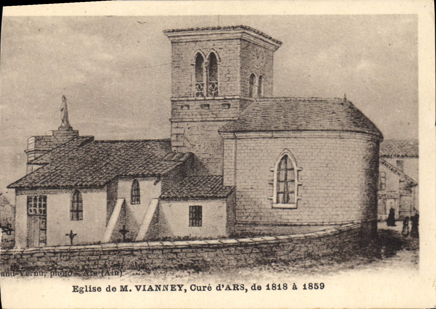 CPA Eglise de M Vianney Cure d'Ars de 1818 a 1859 