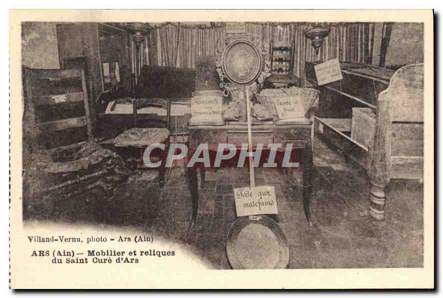 CPA Ars Ain Mobilier et reliques du Saint Cure d'Ars 
