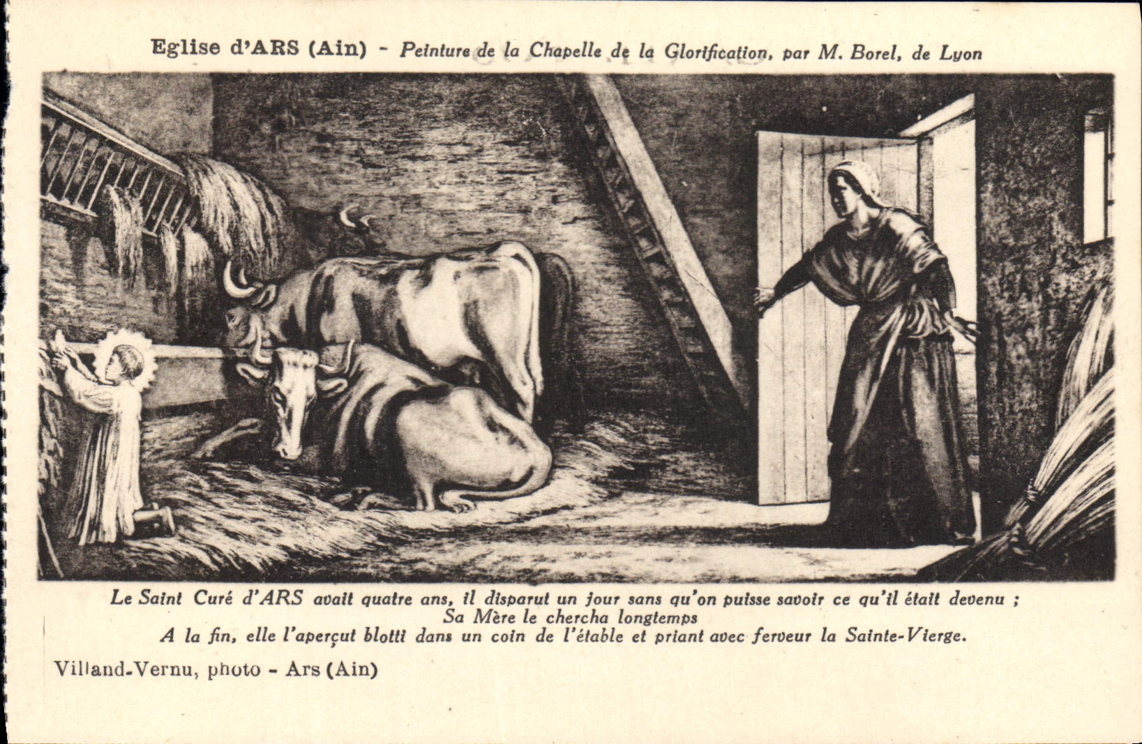 CPA Eglise d'Ars Ain Peinture de la Chapelle de la Glorification 