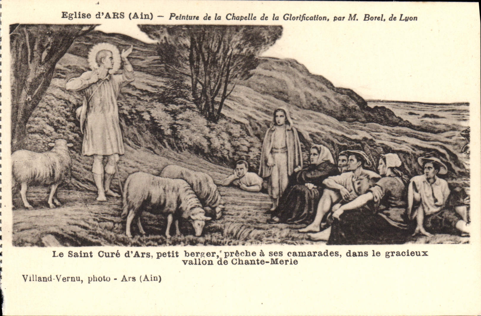 CPA Eglise d'Ars Ain Peinture de la Chapelle de la Glorification 