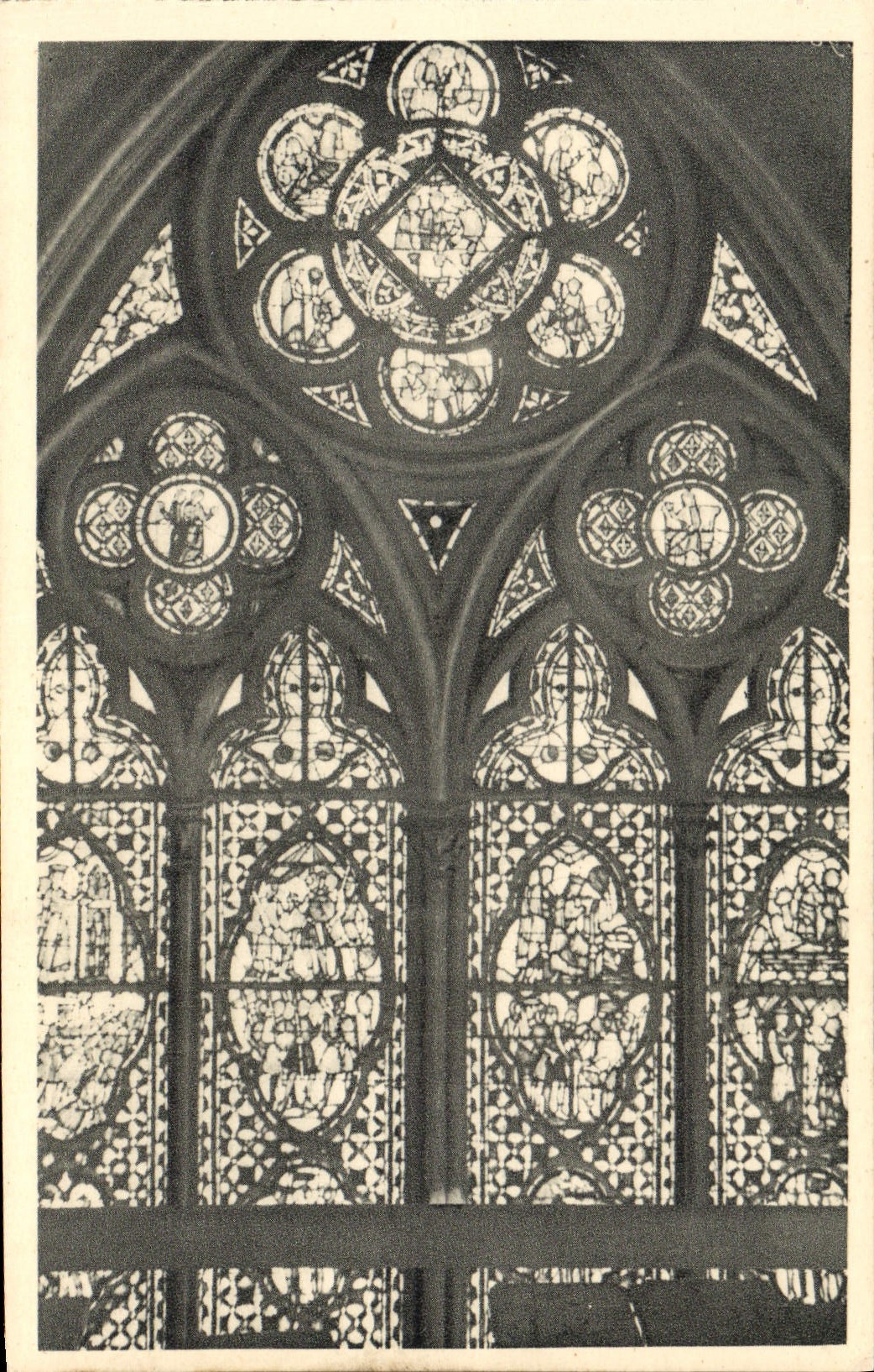 CPA Paris La Sainte Chapelle Chapelle haute Fenetre Nord Le Deuteronome 