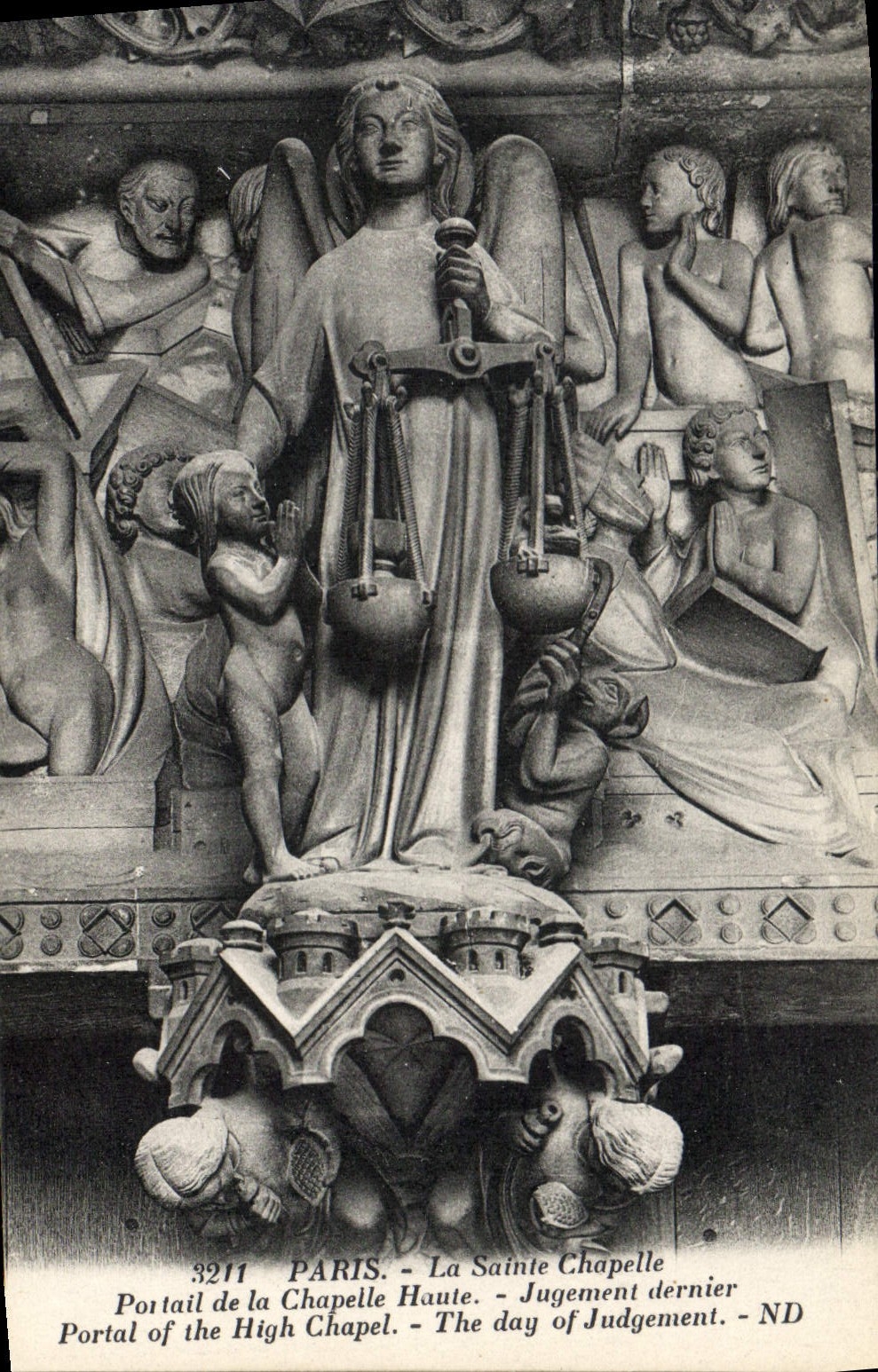 CPA Paris La Sainte Chapelle Portail de la Chapelle Haute 