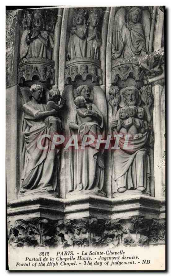 CPA Paris La Sainte Chapelle Portail de la Chapelle Haute 