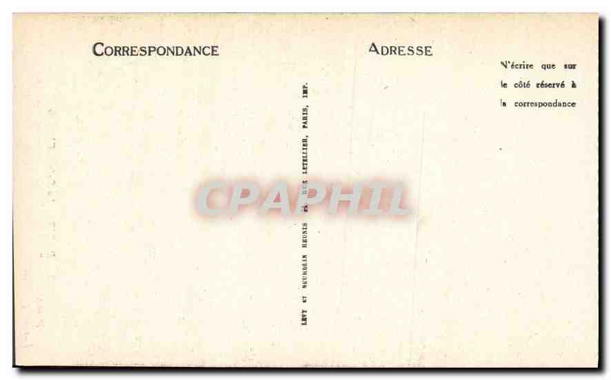 CPA Paris La Sainte Chapelle Portail de la Chapelle Haute  — Rückseite