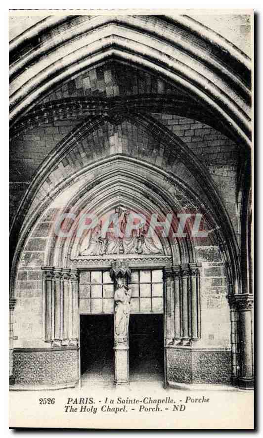 CPA Paris La Sainte Chapelle Porche 