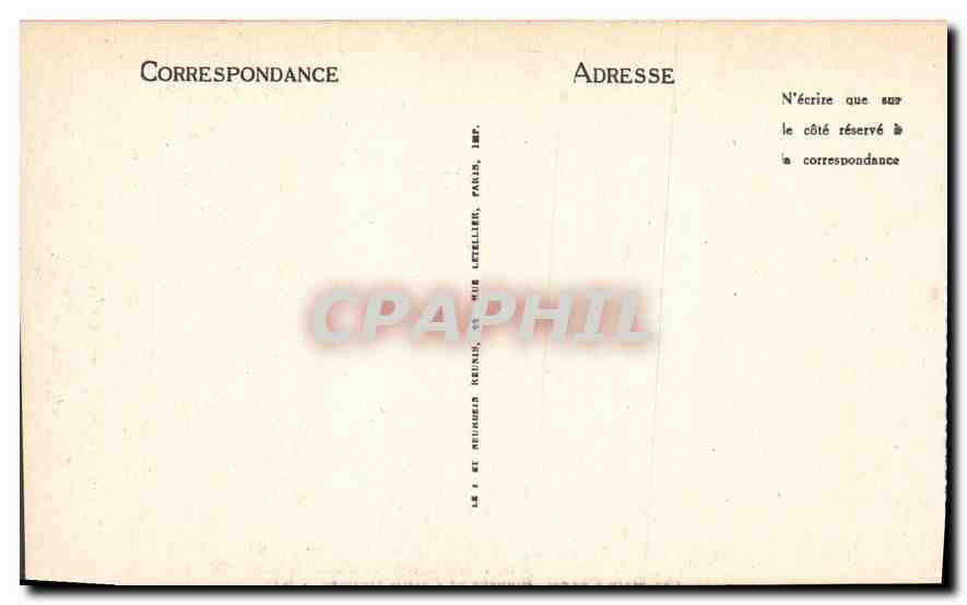 CPA Paris La Sainte Chapelle Oratoire de Louis IX  — Verso