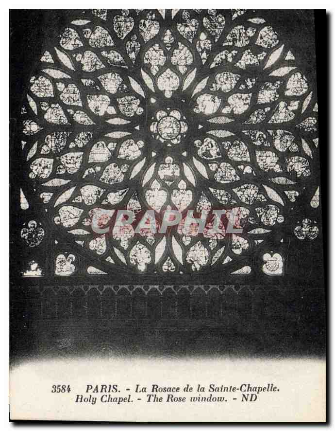 CPA Paris La Rosace de la Sainte Chapelle 