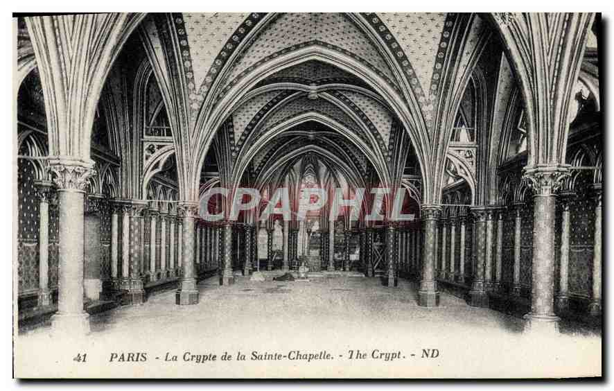 CPA Paris La Crypte de la Sainte Chapelle 