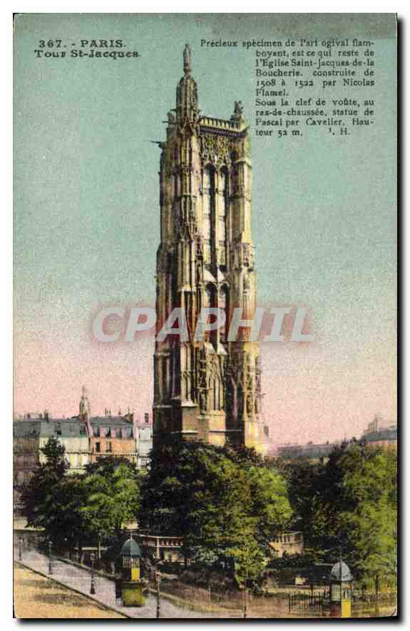 CPA Paris Tour St Jacques 