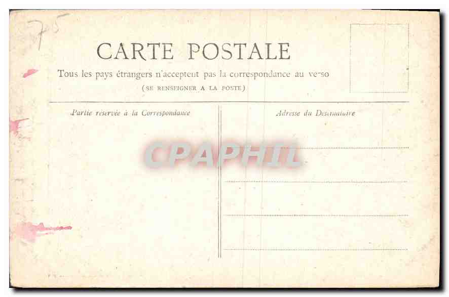 CPA Paris Tour Saint Jacques  — Verso