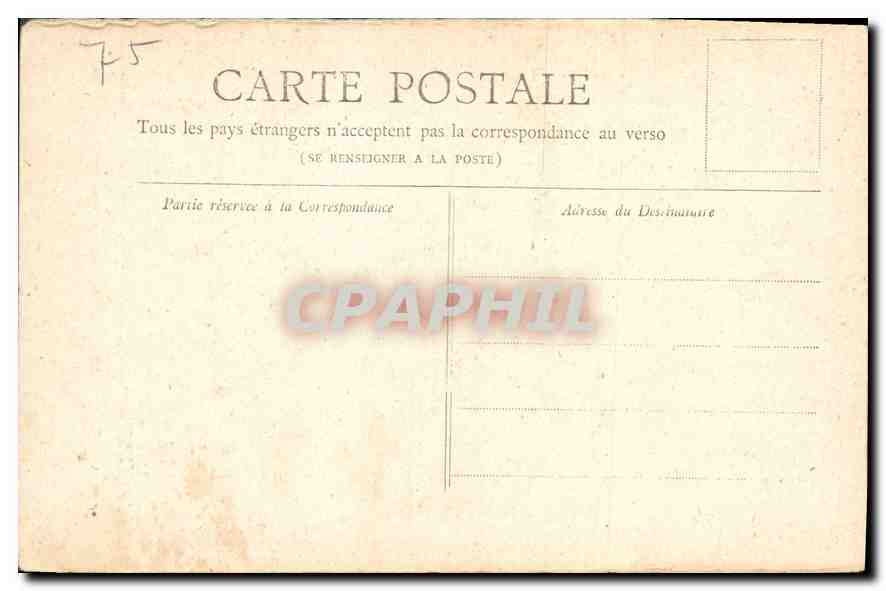 CPA Paris Tour Saint Jacques  — Rückseite