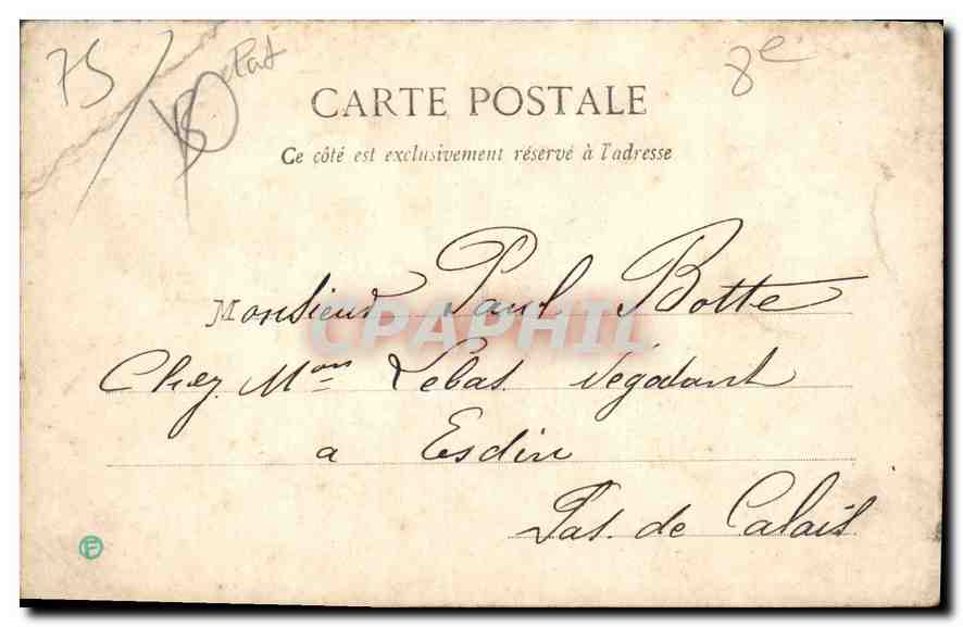 CPA Paris L'Eglise Russe Russie Russia — Rückseite