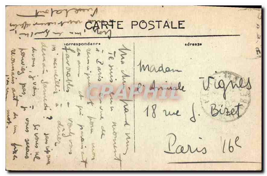CPA Paris La Tour Saint Jacques  — Verso
