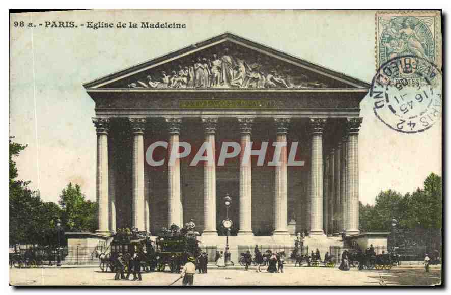 CPA Paris Eglise de la Madeleine 