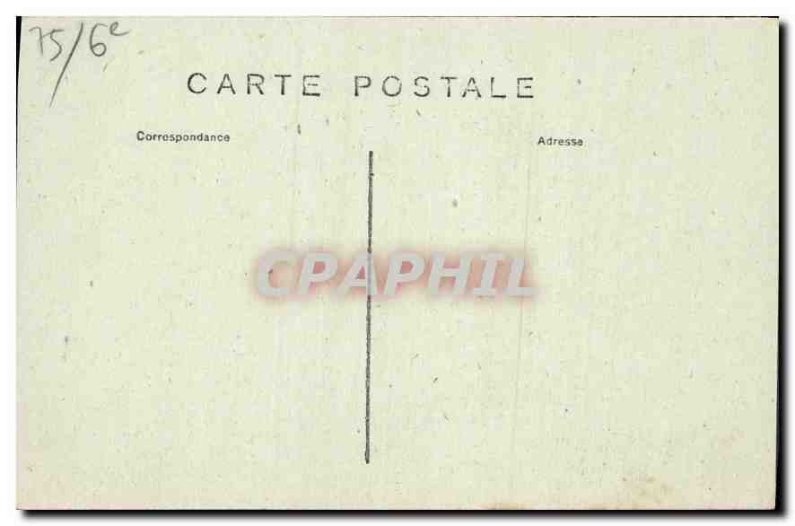 CPA Paris Eglise St Sulpice  — Verso