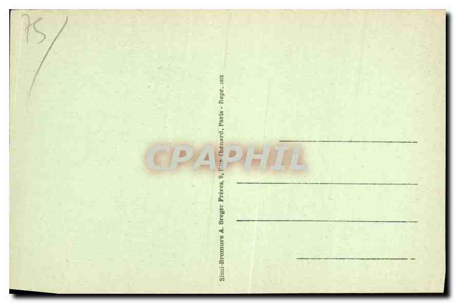CPA Chapelle du Martyre de Saint Denys  — Verso
