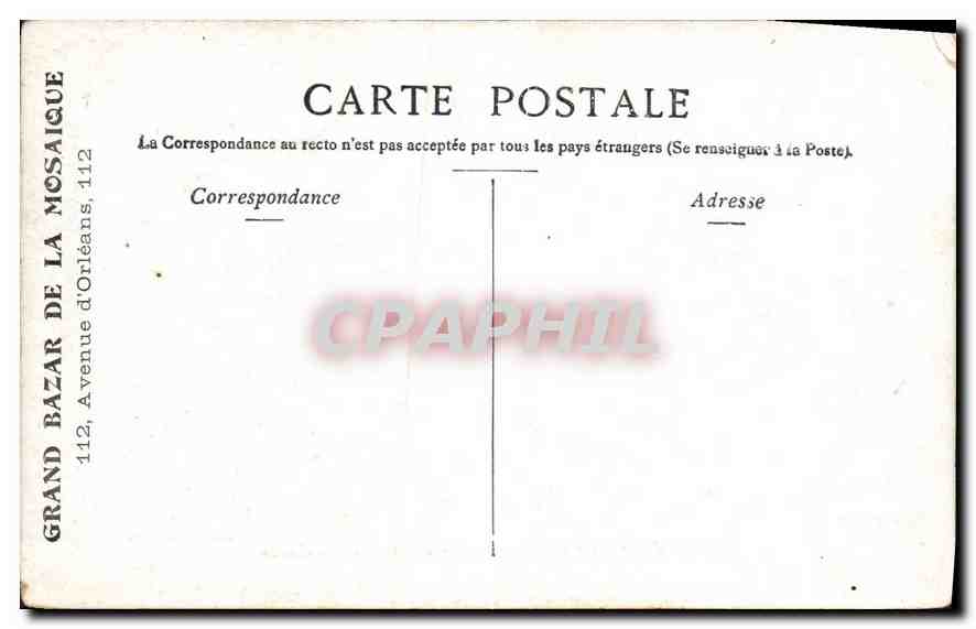CPA Paris Sainte Chapelle Au Palais de Justice  — Rückseite