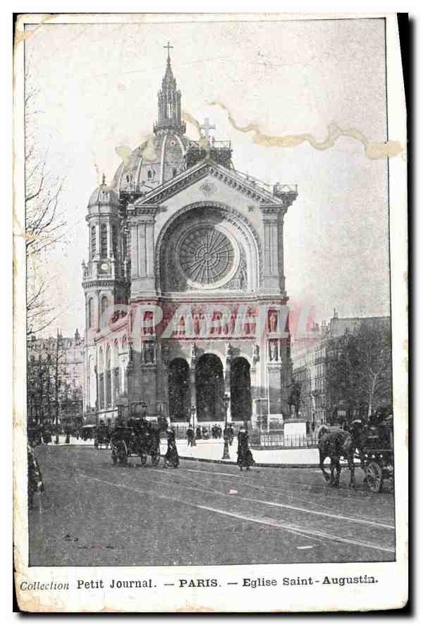 CPA Paris Eglise Saint Augustin 