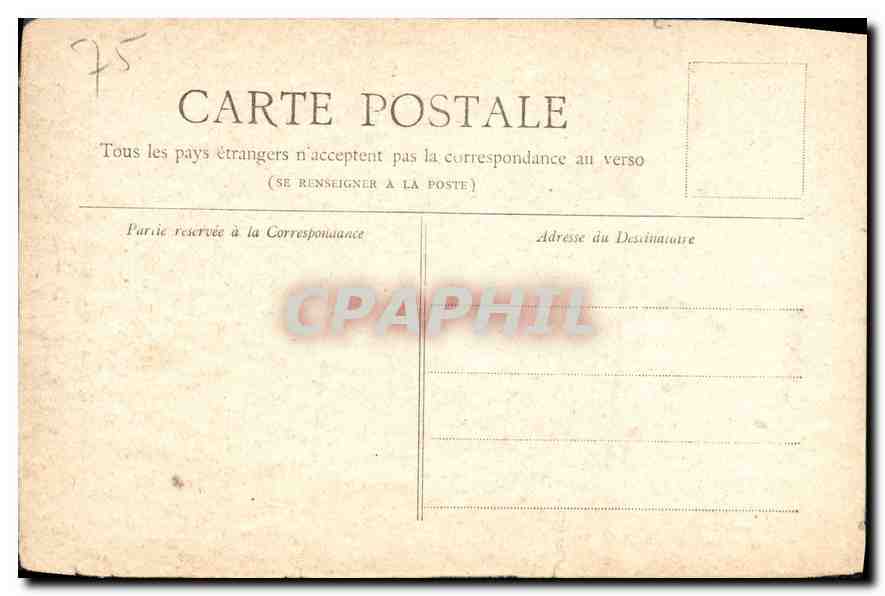CPA Paris Eglise Saint Augustin  — Rückseite