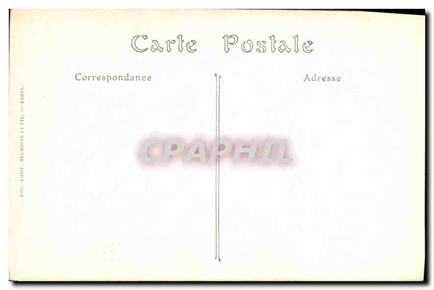 CPA Paris Saint Etienne du Mont La Chaire  — Verso