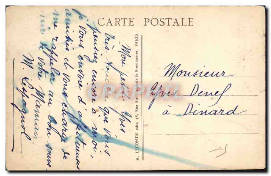 CPA Paris La Tour Saint Jacques  — Verso