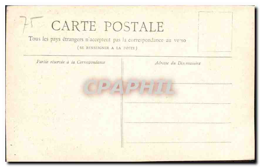 CPA Paris Tour Saint Jacques  — Verso