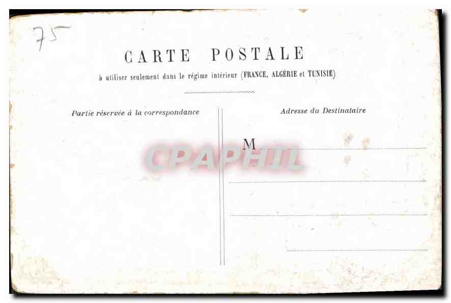 CPA Paris La Sainte Chapelle  — Verso