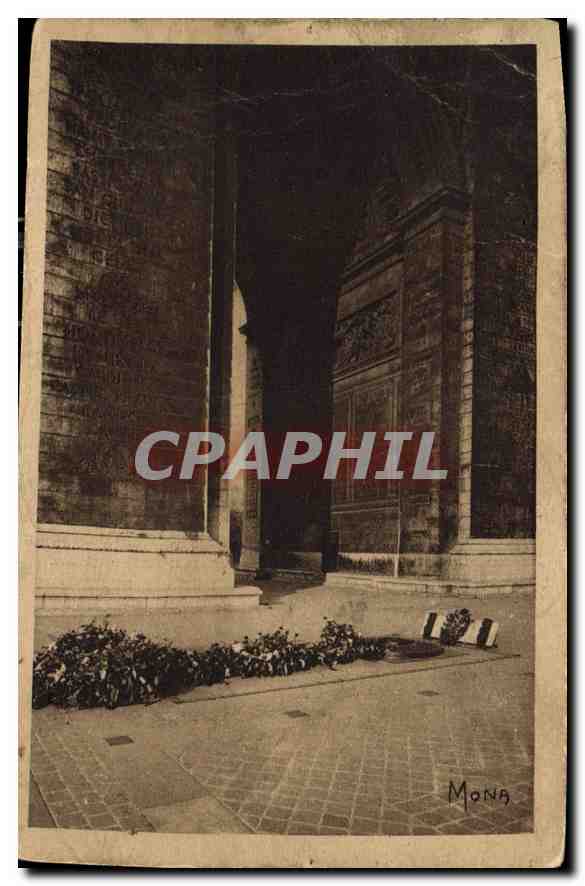 CPA Paris La Tombe du Soldat Inconnu Sous l'Arc de Triomphe 