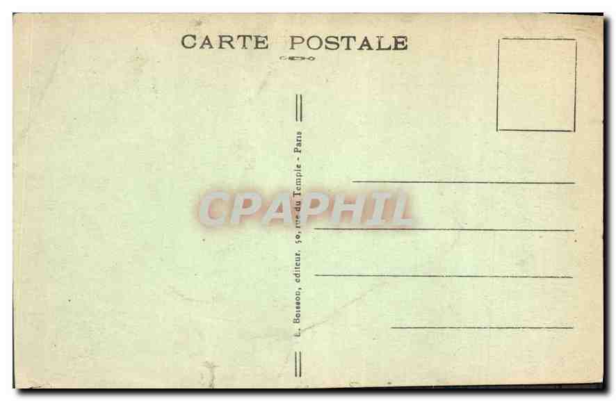 CPA Paris Arc de Triomphe  — Rückseite