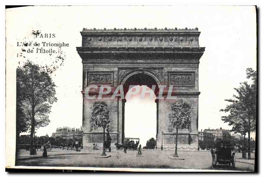 CPA Paris L'Arc de Triomphe de l'Etoile 