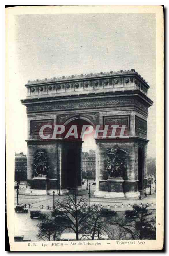 CPA Paris Arc de Triomphe 