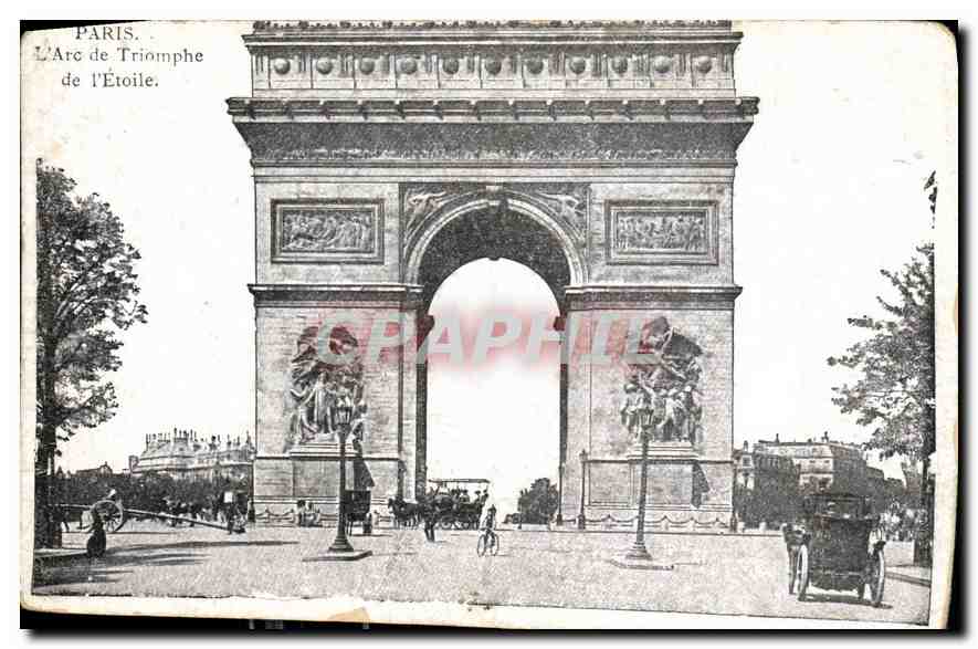 CPA Paris L'Arc de Triomphe de l'Etoile 
