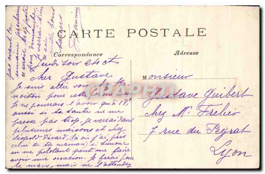 CPA Paris L'Opera  — Verso