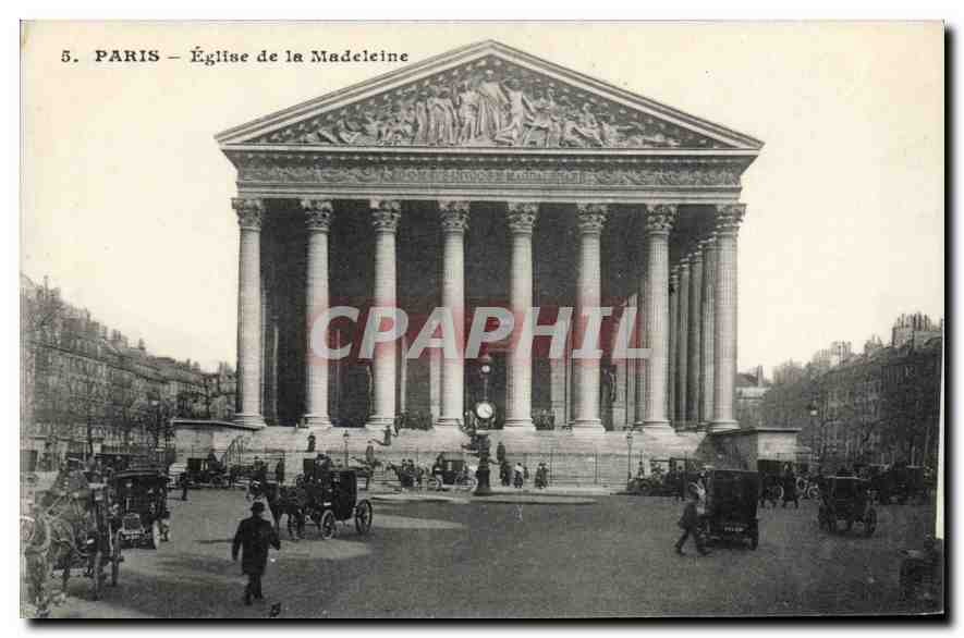 CPA Paris Eglise de la Madeleine 
