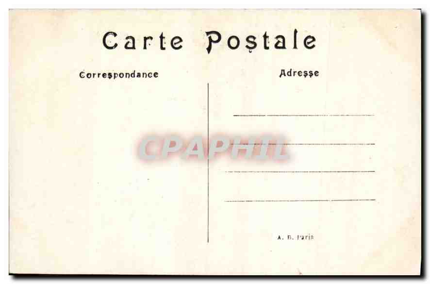 CPA Paris Eglise de la Madeleine  — Verso