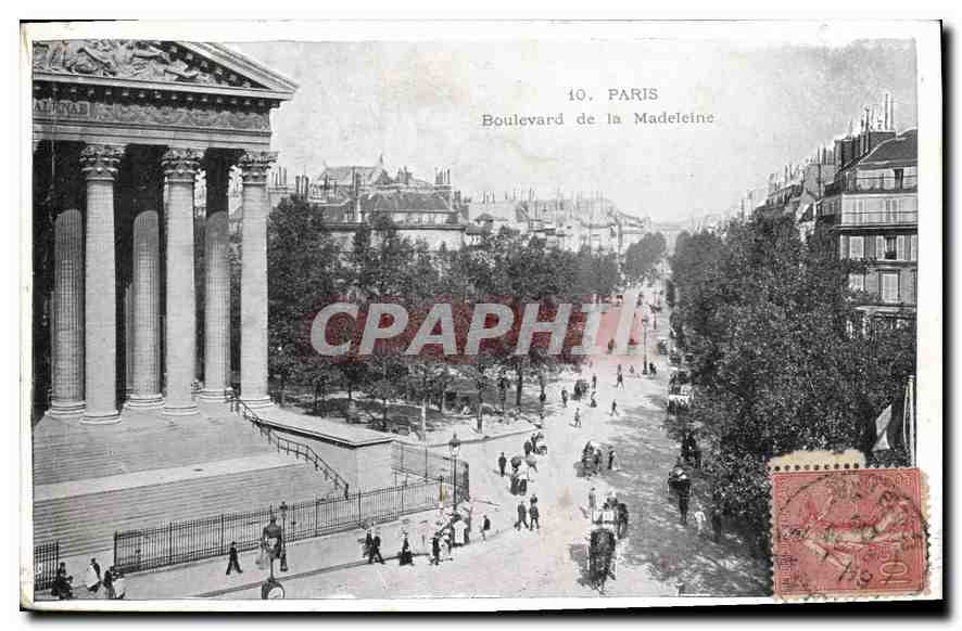 CPA Paris Boulevard de la Madeleine 