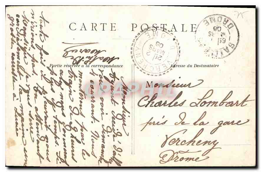 CPA Paris Boulevard de la Madeleine  — Verso