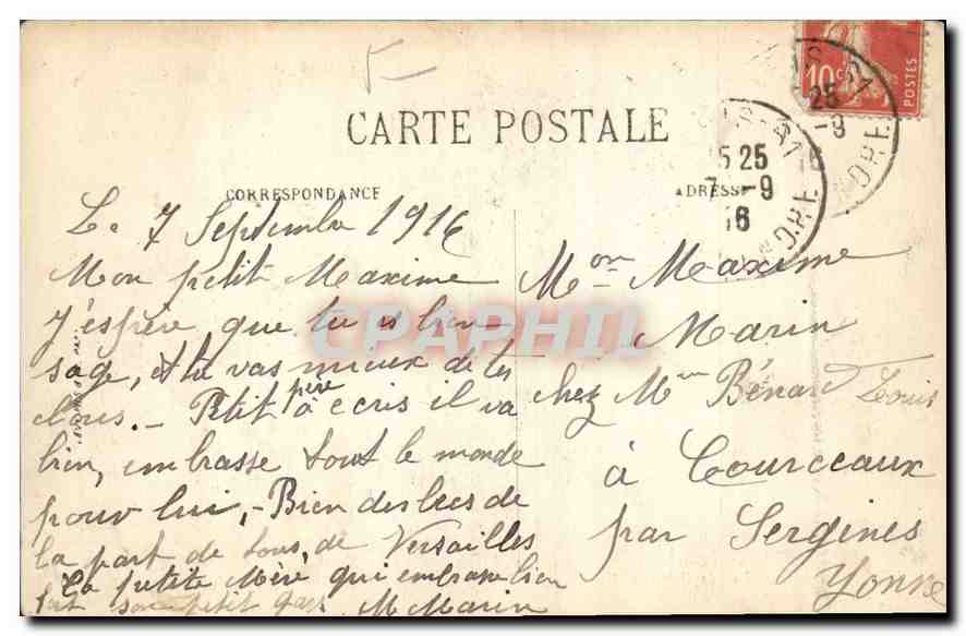 CPA Paris La Madeleine  — Verso