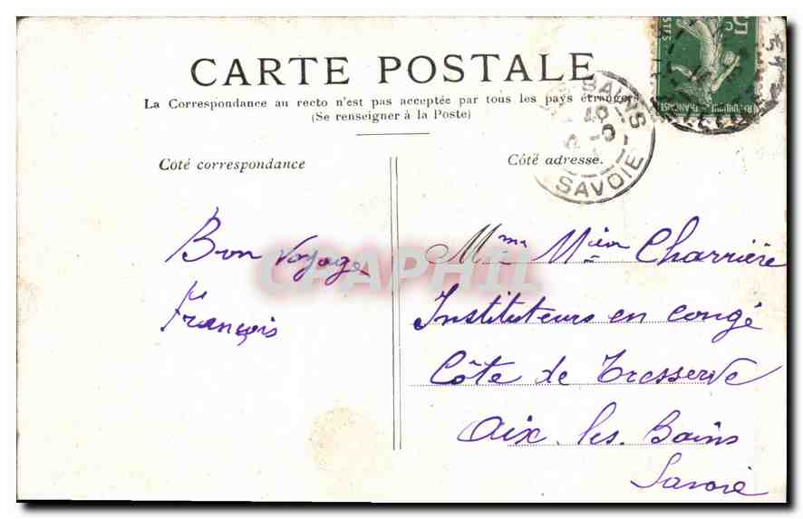 CPA Paris Le Jardin du Luxembourg  — Rückseite