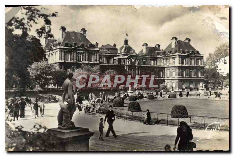 CPA Paris Jardin et palais du Luxembourg 