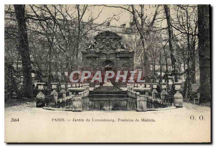 CPA Paris Jardin du Luxembourg Fontaine de Medicis 