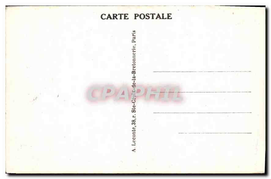 CPA Paris Les Invalides  — Verso