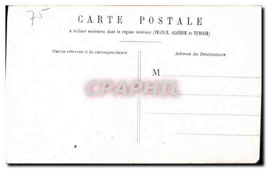 CPA Paris Invalides  — Rückseite