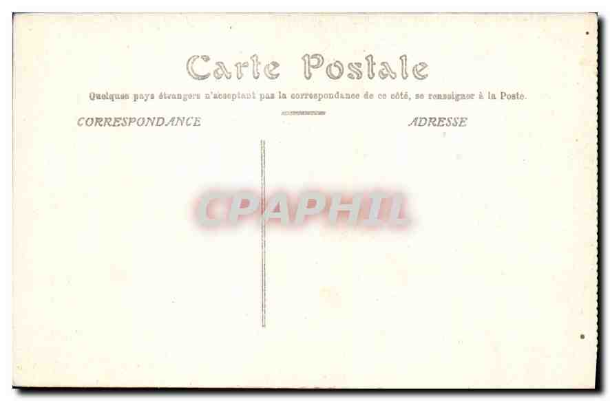 CPA Paris Les Invalides  — Verso
