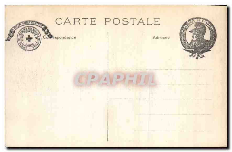 CPA Paris Hotel des Invalides Cour d'Honneur  — Rückseite