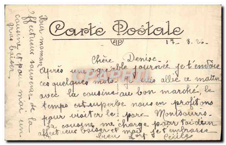 CPA Paris Le Tombeau de Napoleon aux Invalides  — Rückseite