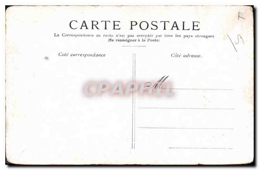 CPA Paris L'Hotel de Ville  — Rückseite