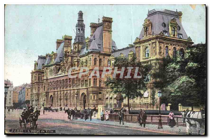 CPA Paris L'Hotel de Ville 