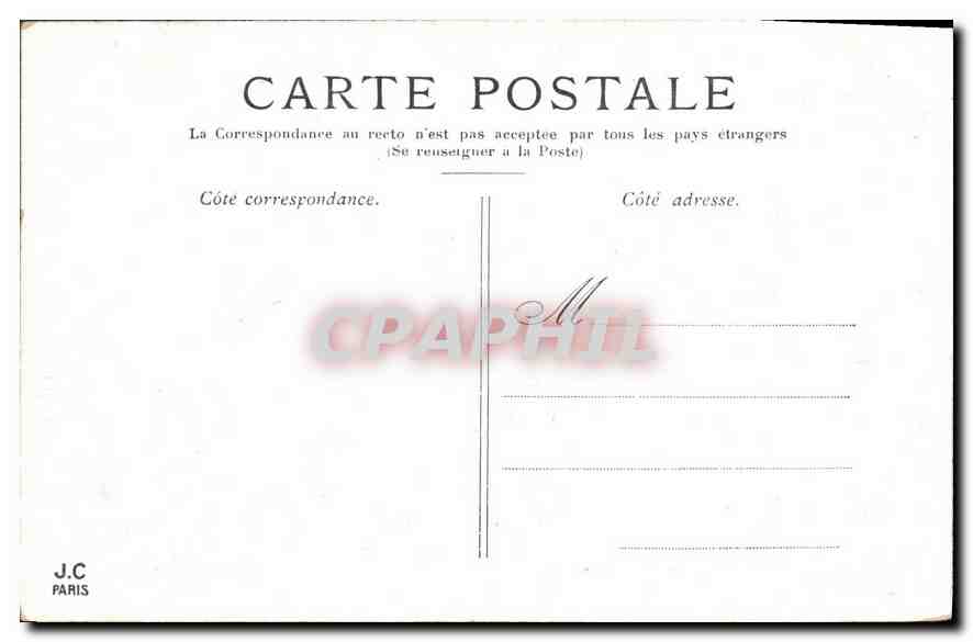 CPA Paris La Conciergerie  — Rückseite