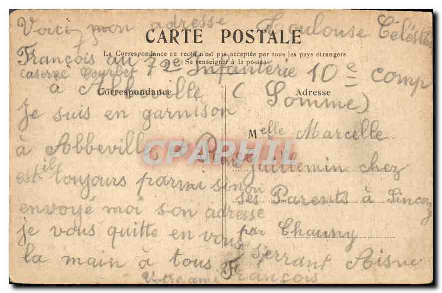CPA Paris Le Trocadero  — Verso